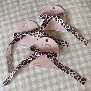 Sophi Leopard Print Hair Clips